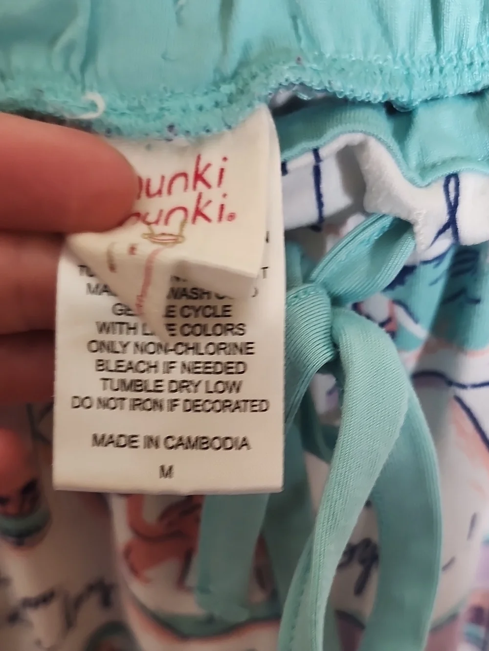 Munki Munki Cropped Short Sleeve Pajama Set In Summer Postcard Print